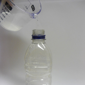Pour misoprostol solution into clean empty bottle